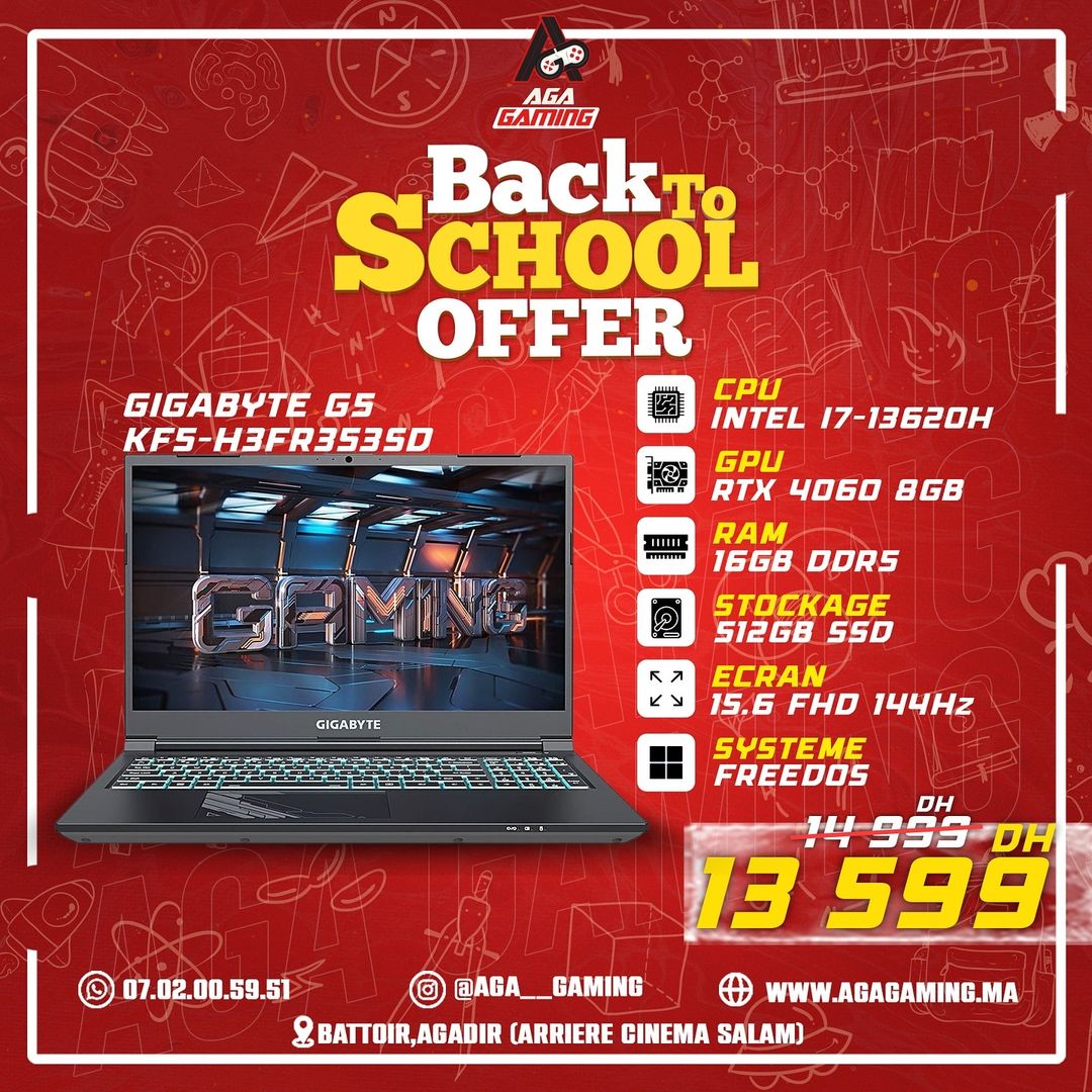 GIGABYTE G5 Intel i7-13620H / 16GB DDR5 / RTX 4060 8GB GIGABYTE G5 Intel i7-13620H / 16GB DDR5 / RTX 4060 8GB